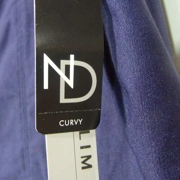 NAVY BLUE PULL ON PANTS CURVY FIT 24W - Picture 3 of 9